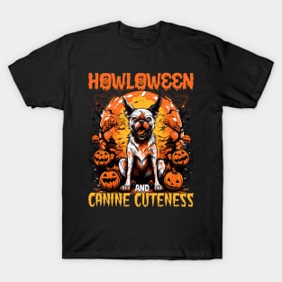 Howloween Dog Cuteness Scary Witchy Meme-y T-Shirt